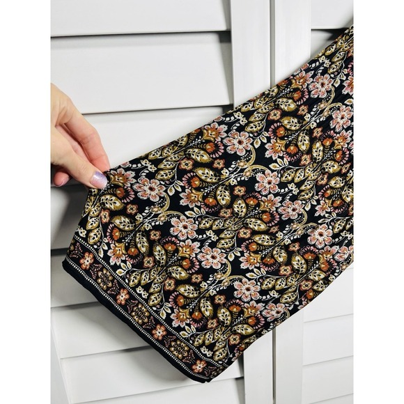 Max Studio Boho Floral Flare Sleeve Knife Pleat Peasant Top Women's Size 3X NWT - Picture 6 of 9